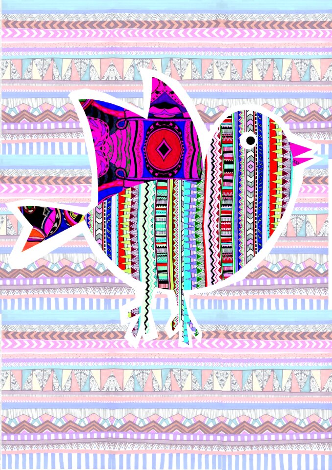 Chirrup colorful abstract