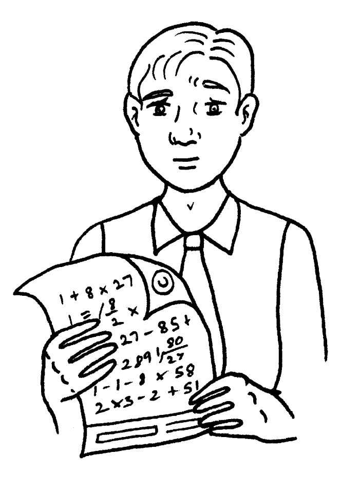 Maths discouraged homework