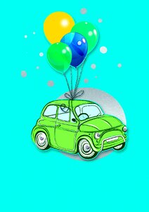 Auto balloons Free illustrations