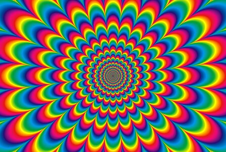 Rainbow retro design