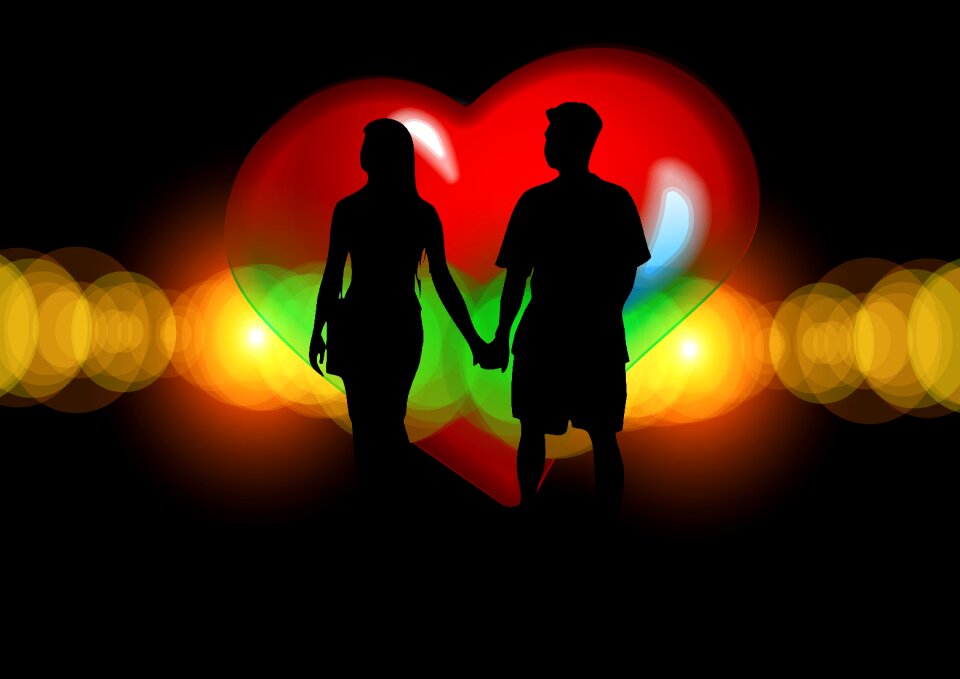 Romance heart love