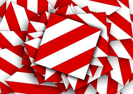 Backed up striped borders