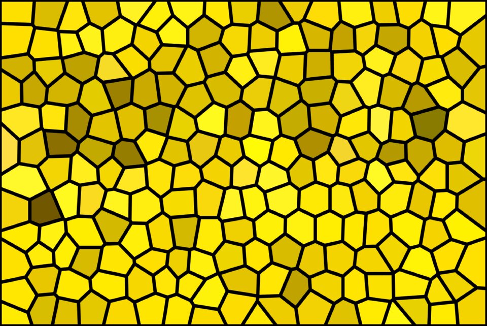 Pattern tile yellow