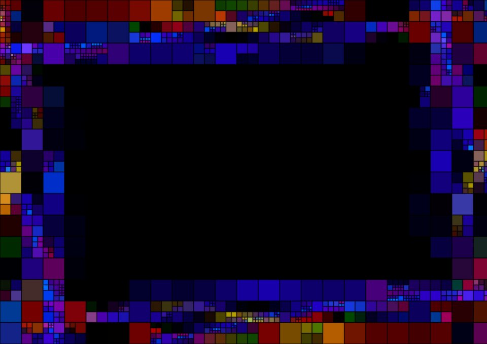 Color arrangement picture frame