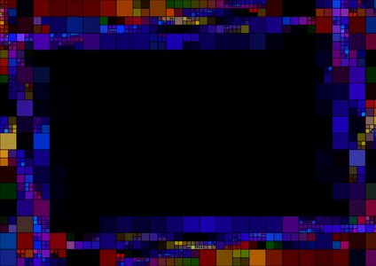 Color arrangement picture frame