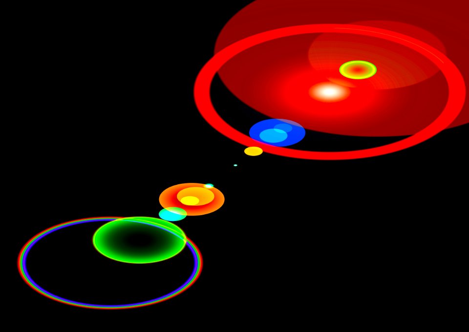 Color abstract planet