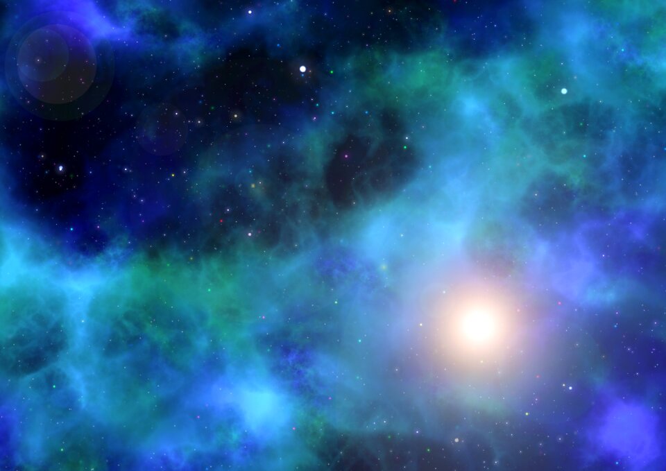 Astronautics space travel starry sky