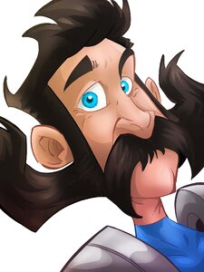 Cartoon hair eyes