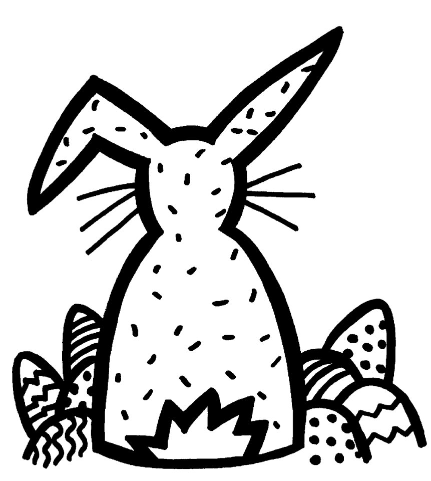 Easter bunny easter eggs easter