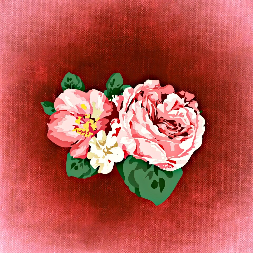 Canvas background red