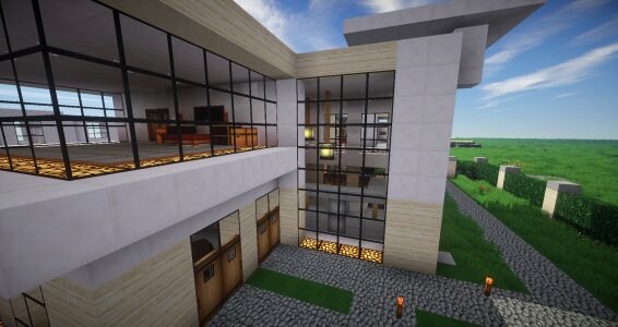 Modern house exterior day