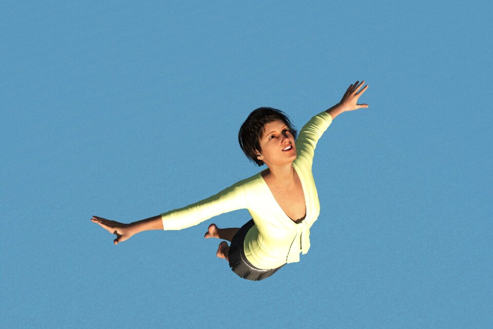 With both hands look up free