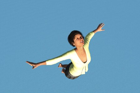 With both hands look up free