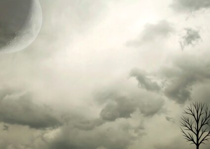 Clouds moon fear