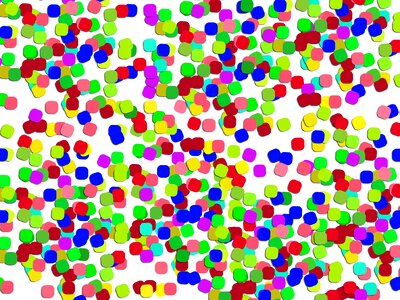Decoration flakes colorful