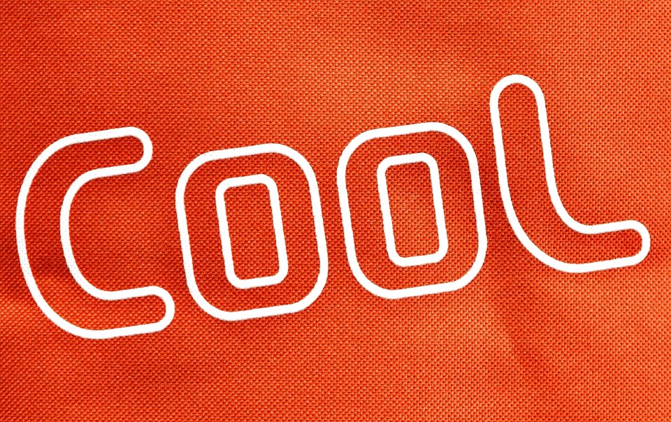 Orange textile tissue