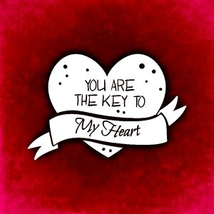 Greeting card romance valentine