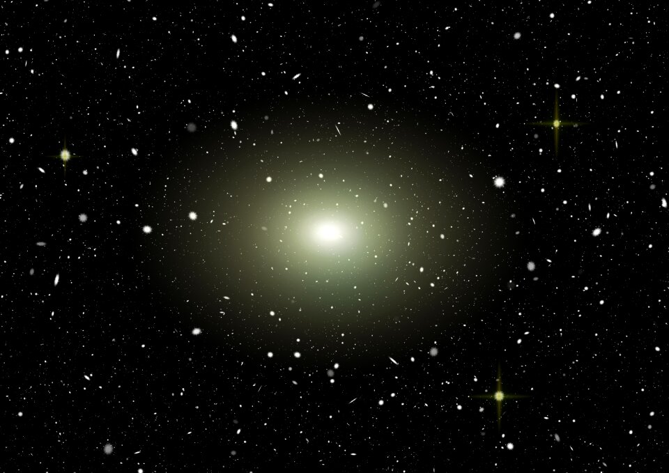 Starry sky galaxy space travel