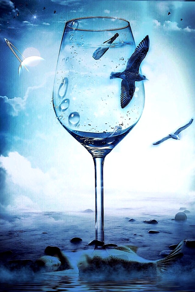 Mystical underwater nature