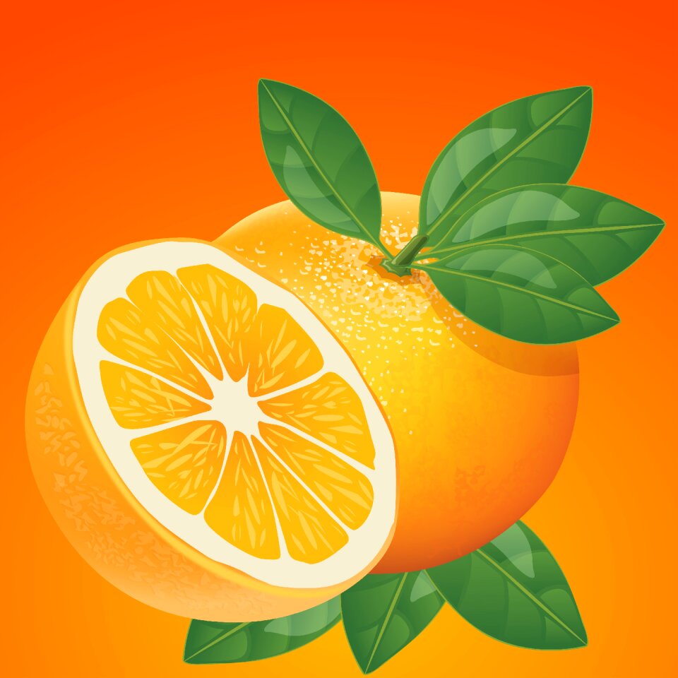 Juicy fresh bright