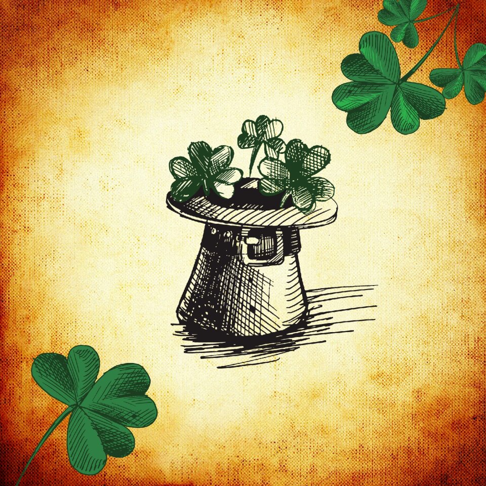 Four leaf clover luck lucky charm