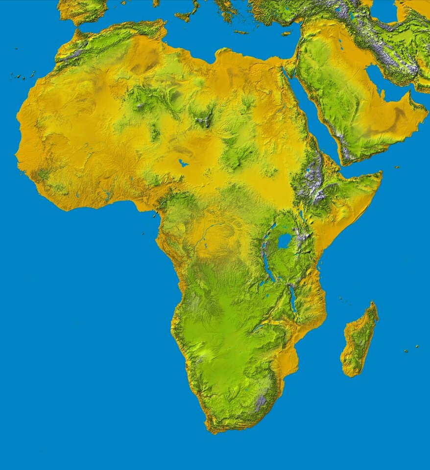 Continent geography atlas