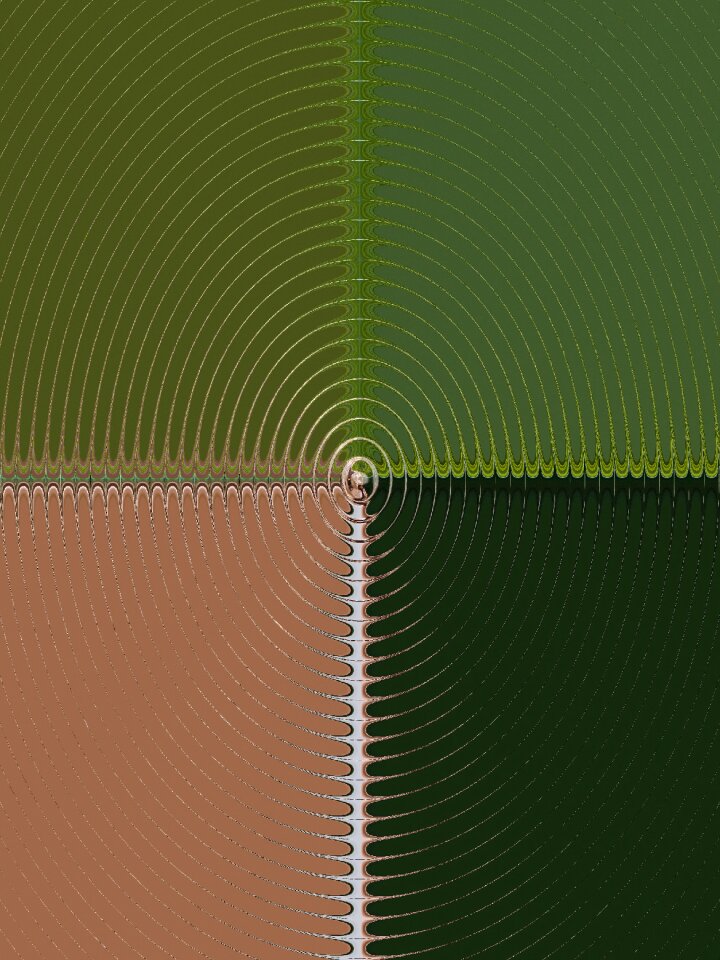Concentric green graphics