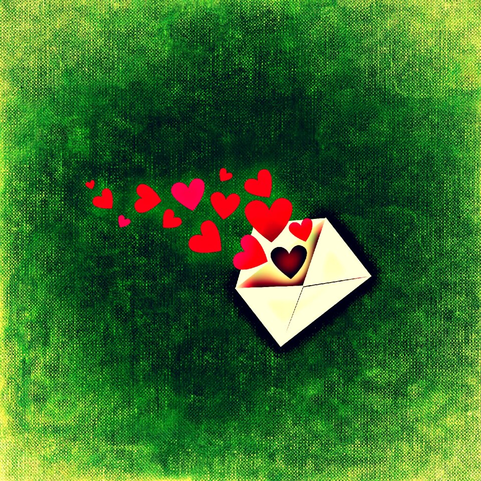 Greeting card background romance