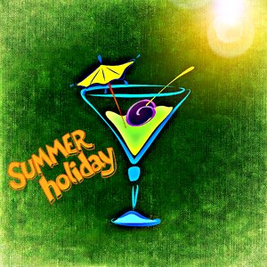 Vacations refreshment glass