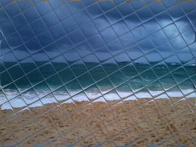 Cubed sea blue check Free illustrations