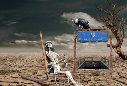 Desert grim reaper Free illustrations