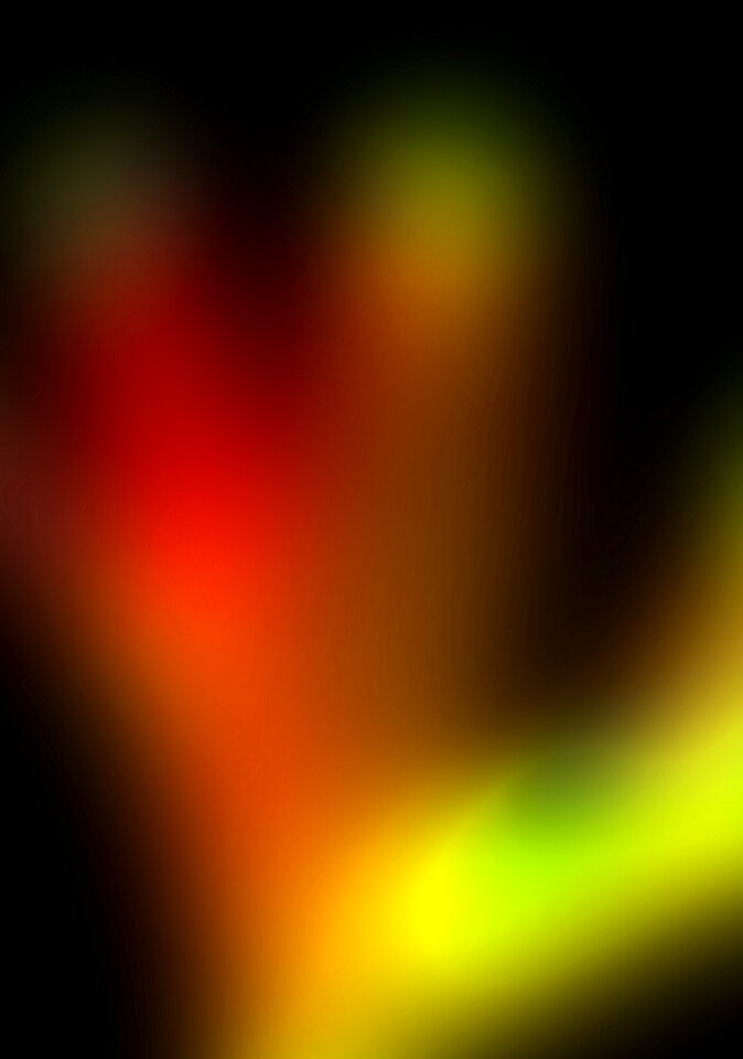 Multi coloured wall pattern
