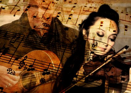 Treble clef sound concert