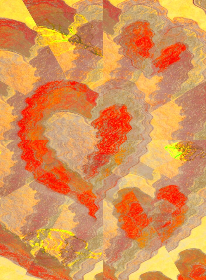 Abstract digital painted