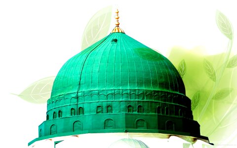 Green dome moslem Free illustrations