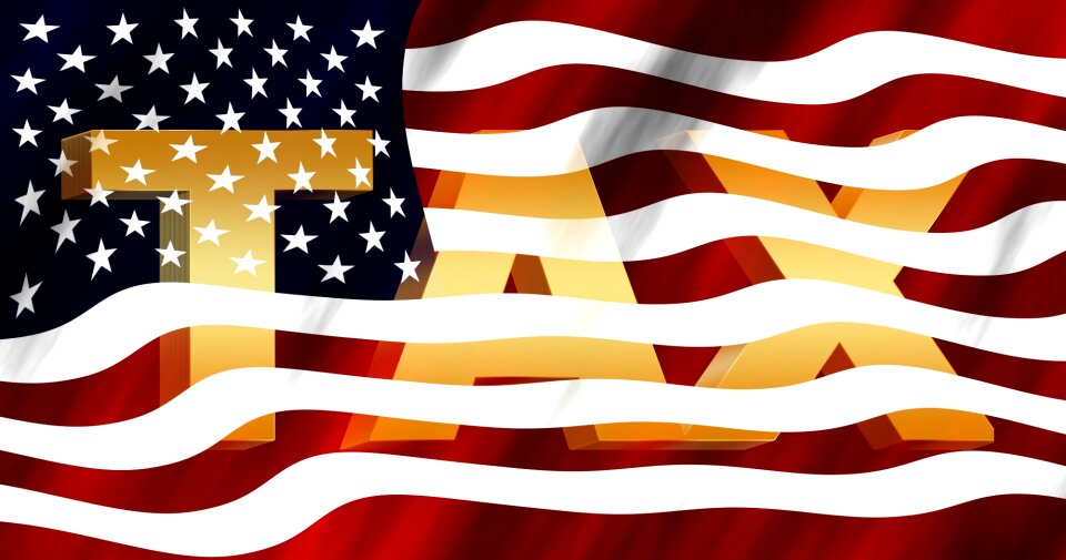 America flag tax return