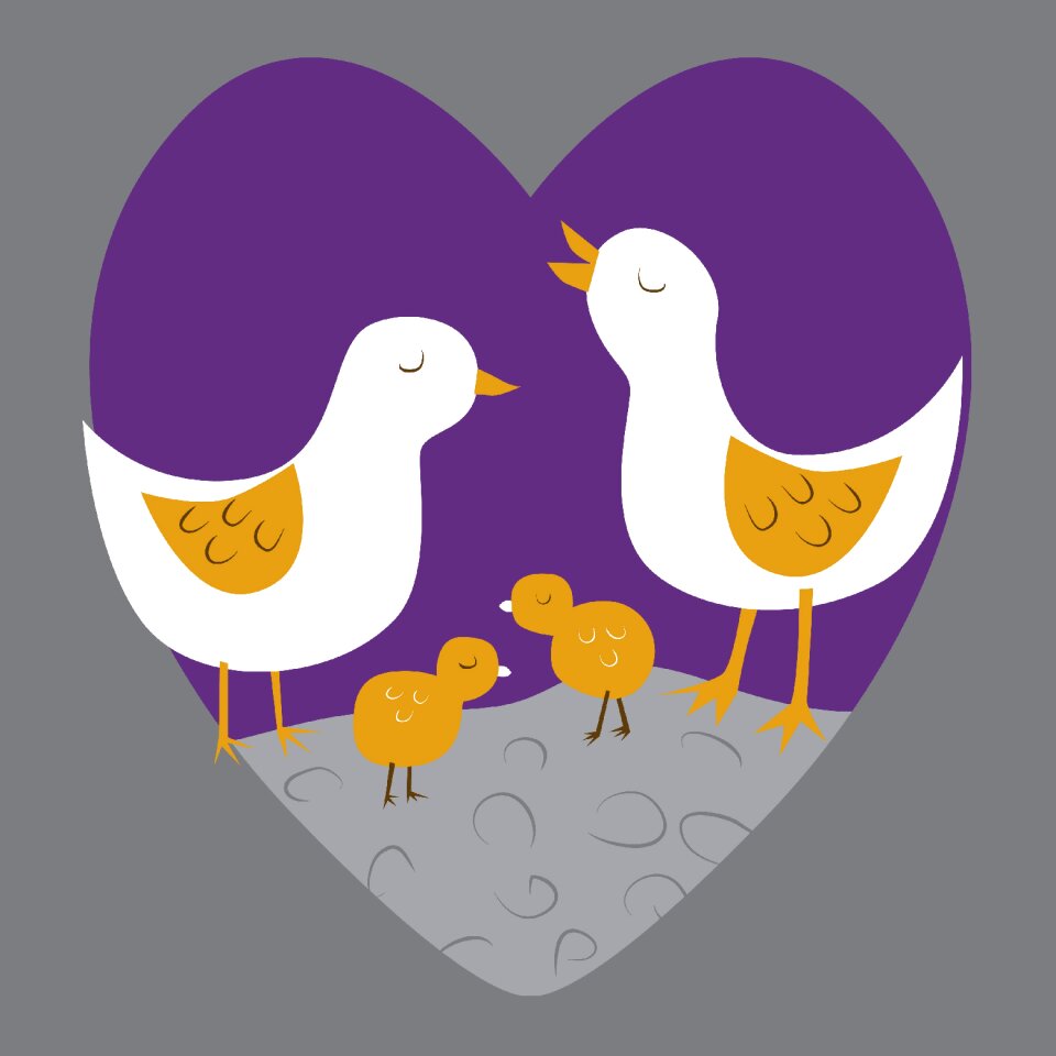 Card love chicks
