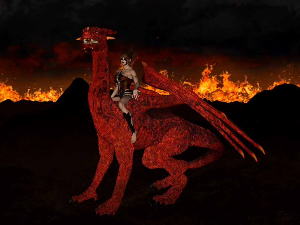 Fire dark beautiful