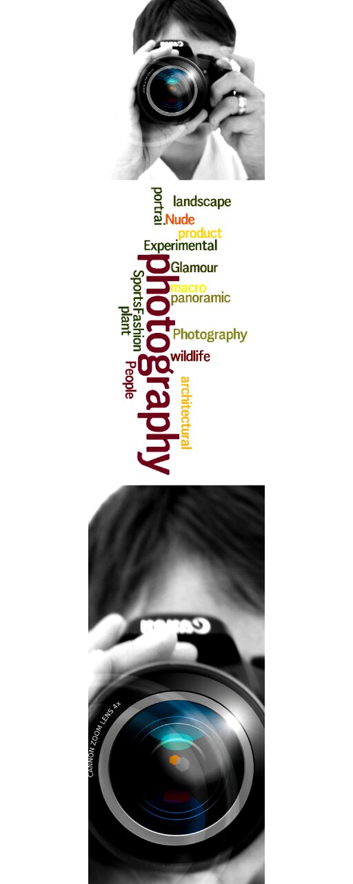 Photographer font words