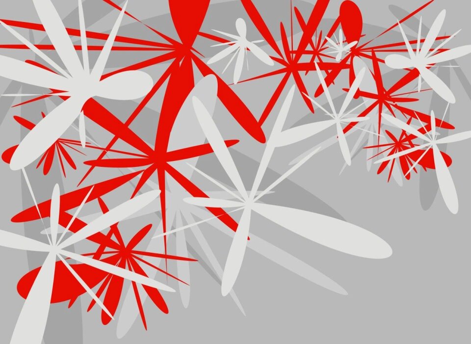 Leaves blots shapes