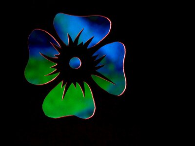 Color multicolored silhouette