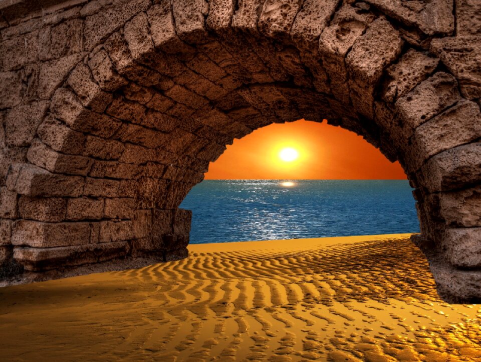 Beach romantic sun and sea