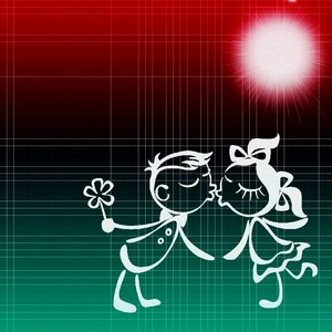Gift romantic greeting card