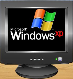 Old windows xp cathode ray