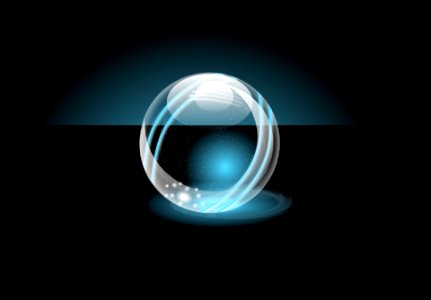 Bright object round