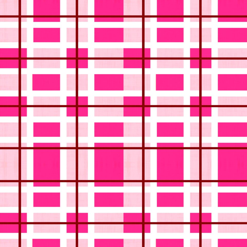 Gingham bright pink