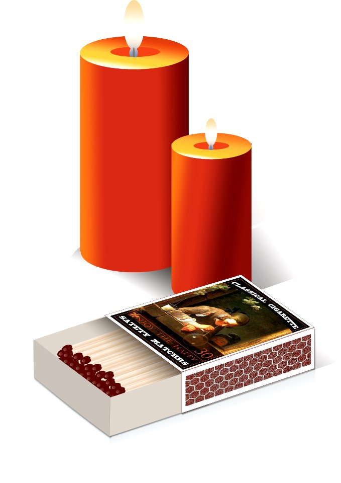 Matchbox three-dimensional image Free illustrations
