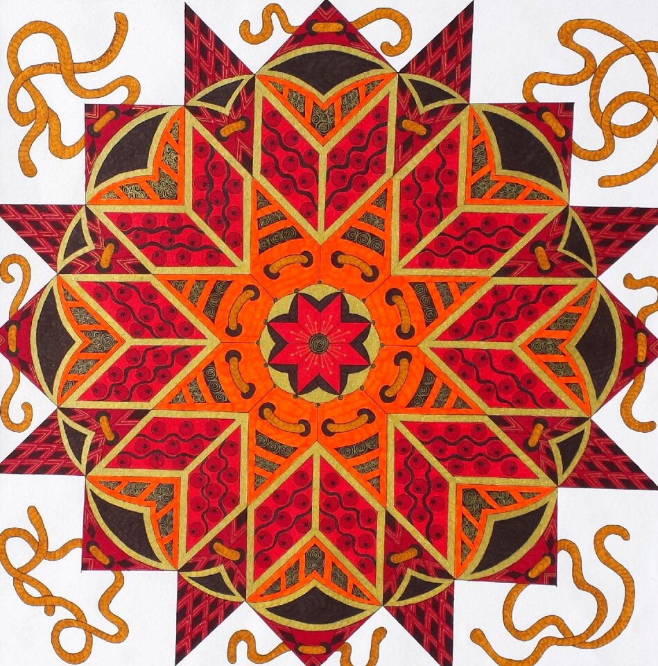Zentangle pictures art star