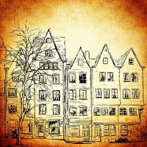 Row building Free illustrations