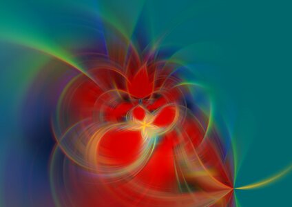 Shining fractal abstract